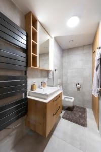 Koupelna v ubytování Wellness apartmán Kvilda