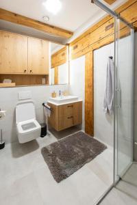 Koupelna v ubytování Wellness apartmán Kvilda