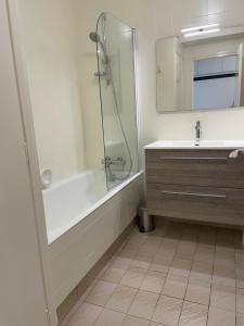 Ένα μπάνιο στο Superbe appartement accès mer et proche de tout
