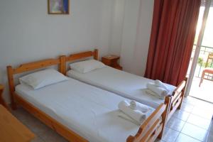 Letto o letti in una camera di Studio Lantzos