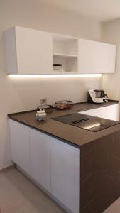 A kitchen or kitchenette at Cokkinis villa with garden overlooking the sea