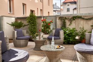 Posezení v ubytování Hotel Kraft