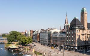 Nespecifikovaný výhled na destinaci Malmö nebo výhled na město při pohledu z hotelu
