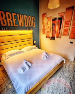 Postel nebo postele na pokoji v ubytování B&B&Beer