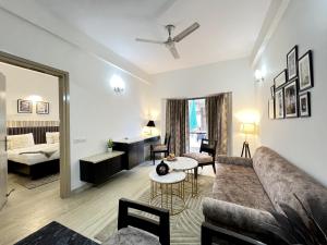 אזור ישיבה ב-BedChambers Serviced Apartments, Sector 40