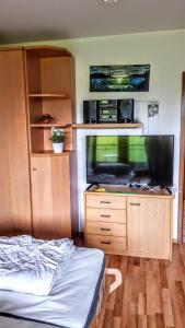 Kuchyň nebo kuchyňský kout v ubytování Travemünde am Hafen