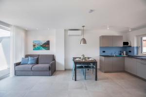Kuchyň nebo kuchyňský kout v ubytování Apartments Curti - Himmelblau