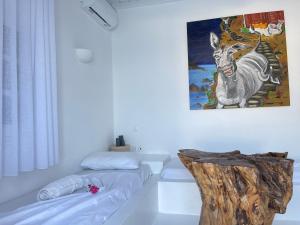 Postel nebo postele na pokoji v ubytování myMykonos Villa I