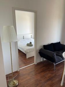 Ein Bett oder Betten in einem Zimmer der Unterkunft Apartmani Miliša