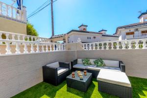 Posezení v ubytování VILLA-CAPRICHO Dunas de la Mata 1