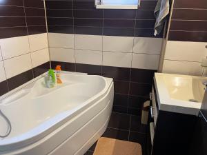 Koupelna v ubytování Apartament Milan
