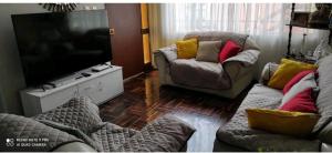 TV a/nebo společenská místnost v ubytování Apart Hotel San Borja