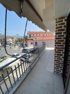 a view from the balcony of a building at TM Apartment No 1 - Rustic Style in Aridaia