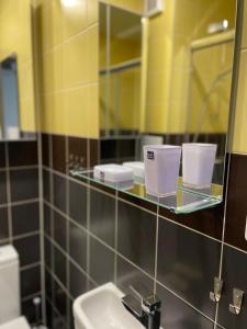 Koupelna v ubytování Apartmán V Krátké
