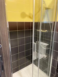 Koupelna v ubytování Apartmán V Krátké