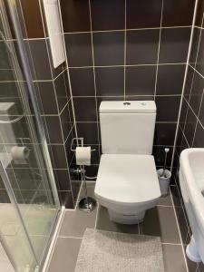 Koupelna v ubytování Apartmán V Krátké