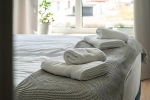 Posteľ alebo postele v izbe v ubytovaní Apartament Chlebova 315 + 26 fotografií