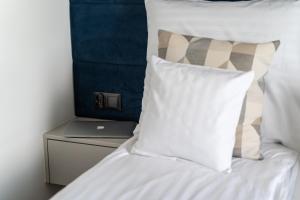 Posteľ alebo postele v izbe v ubytovaní Apartament Nadmotławie 115