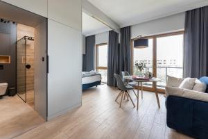 Posedenie v ubytovaní Apartament Nadmotławie 115