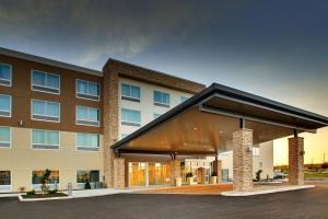 a rendering of a hotel with a building at Holiday Inn Express & Suites Findlay North, an IHG Hotel in Findlay