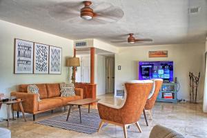 a living room with a couch and chairs at VIEWS! Uptown Sedona Utopia +Hot Tub in Sedona