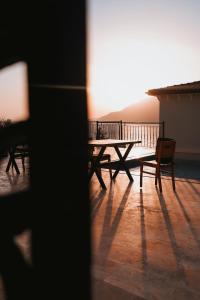 A balcony or terrace at Gümüş Yazar Hotel