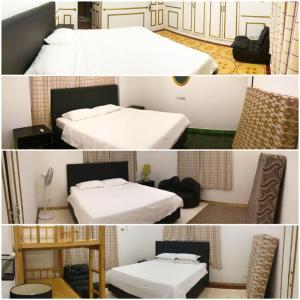 Ένα ή περισσότερα κρεβάτια σε δωμάτιο στο Book 1 take 2 villas - Jay's villa 1 Timog