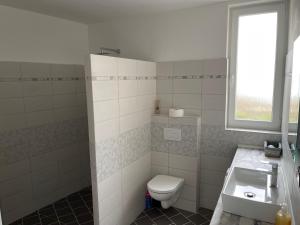 Koupelna v ubytování Apartmány Piller