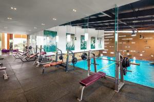 Fitness centrum a/nebo fitness zařízení v ubytování Ravatel Home Bac Giang