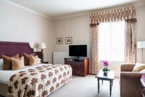 TV a/nebo společenská místnost v ubytování Audleys Wood Hotel, Basingstoke