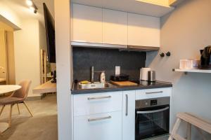 A kitchen or kitchenette at Evaggelismos m station studio for 3 pers by MPS