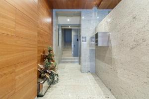 a hallway of a building with a hallwayasteryasteryasteryasteryasteryasteryasteryastery at PREMIUM HOME EL CORTE INGLES-parking in Vigo +27 photos