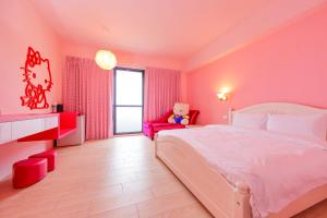 Voodi või voodid majutusasutuse Shui Shang Yuan Homestay toas