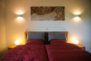 Llit o llits en una habitació de Ferienhaus Birx