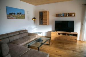 Μια τηλεόραση ή/και κέντρο ψυχαγωγίας στο Ferienhaus Birx
