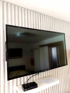 Televízia a/alebo spoločenská miestnosť v ubytovaní Hotel Olga
