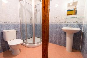 Koupelna v ubytování Hotel Franz