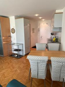 Kuchyň nebo kuchyňský kout v ubytování Haus Brunnmatt Zermatt