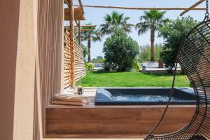Vonkajšia záhrada v ubytovaní La Mer Resort Spa Crete
