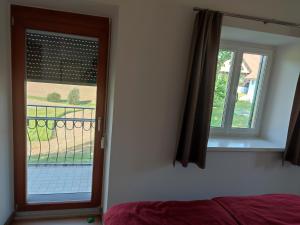 Postel nebo postele na pokoji v ubytování Ferienhaus Temmel