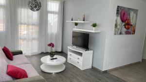 Televízia a/alebo spoločenská miestnosť v ubytovaní Apartamento Kalma 1 + 2 fotografie