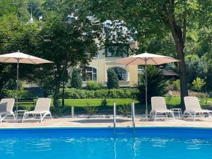 Bazén v ubytovaní Villa Elise Park Pension alebo v jeho blízkosti
