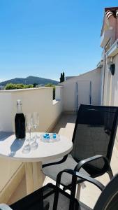 Балкон или терраса в Apartman Luka