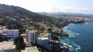 an aerial view of a city next to the ocean at Flabelline Apartments in Bar +108 photos