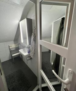 A bathroom at Pension des Draizes