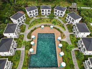 an aerial view of a resort with a swimming pool at DAD Resort Phú Quốc in Phú Quốc