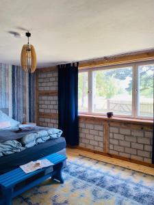 Χώρος καθιστικού στο Ferienhaus am Seegrund