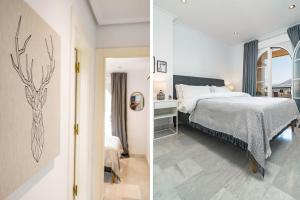 Postel nebo postele na pokoji v ubytování SAM24I- Cozy apartment walking distance to beach + 31 fotografií