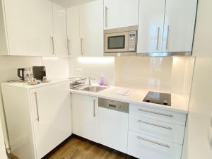Kuchyňa alebo kuchynka v ubytovaní Steiner Residences Vienna Taborstrasse