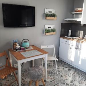 Kuchyňa alebo kuchynka v ubytovaní Apartament u Olechny 2